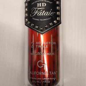 HOT TINGLE RARE! California tan tanning lotion HD FATALE bronzer step 2